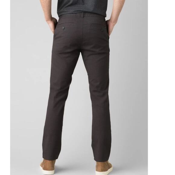 Prana Men’s Straight Fit Charcoal Mcclee Everyday Pants 34 x 29 - Picture 4 of 16